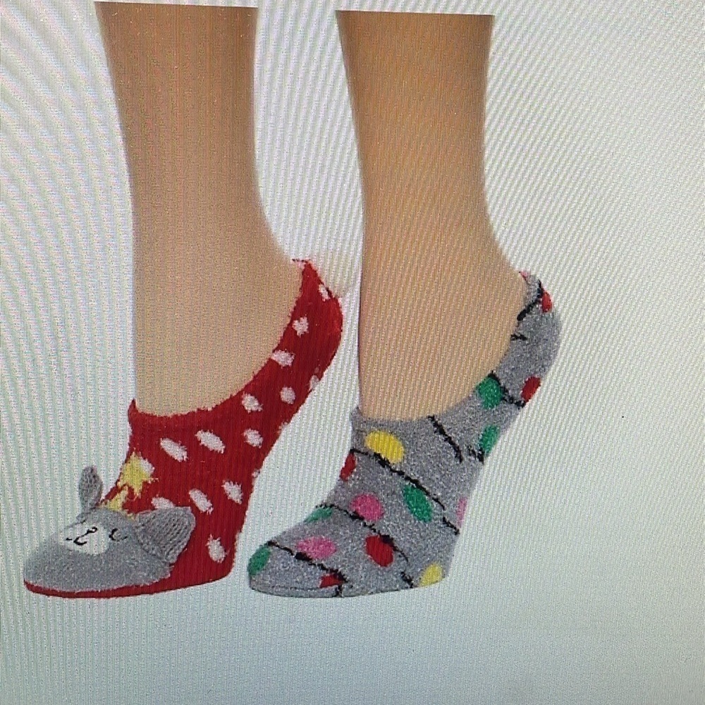 Christmas Furry Friend Ballerina 2 Pair of Socks
